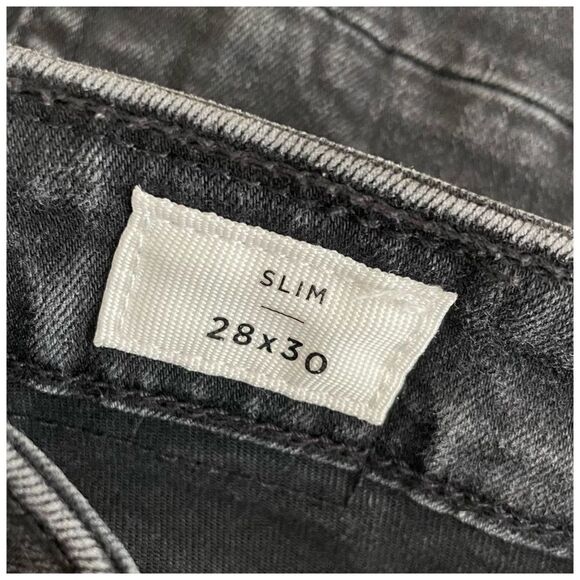 PacSun Men's Jeans Slim Skinny Stretch Mid Rise Black Wash Sz 28x30 - Picture 10 of 13